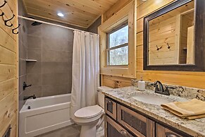 Hilltop Cabin on 5 Acres w/ Hot Tub & Waterfall!