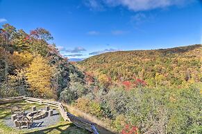 Hilltop Cabin on 5 Acres w/ Hot Tub & Waterfall!