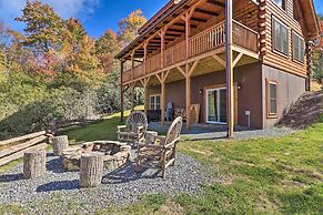Hilltop Cabin on 5 Acres w/ Hot Tub & Waterfall!