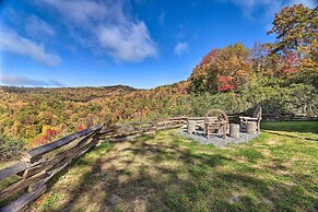 Hilltop Cabin on 5 Acres w/ Hot Tub & Waterfall!