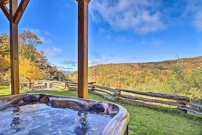 Hilltop Cabin on 5 Acres w/ Hot Tub & Waterfall!
