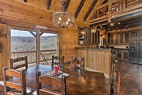 Hilltop Cabin on 5 Acres w/ Hot Tub & Waterfall!