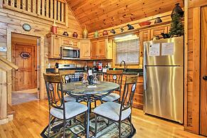 'breathtaking View' Cabin w/ Covered Deck, Hot Tub