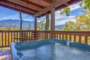 'breathtaking View' Cabin w/ Covered Deck, Hot Tub