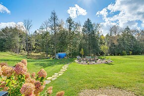 Spacious & Secluded Forksville Home: Fire Pit