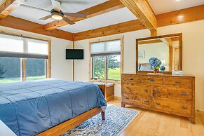 Spacious & Secluded Forksville Home: Fire Pit