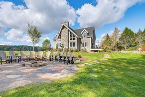 Spacious & Secluded Forksville Home: Fire Pit