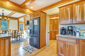 Spacious & Secluded Forksville Home: Fire Pit