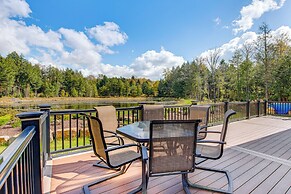 Spacious & Secluded Forksville Home: Fire Pit