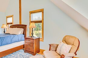 Spacious & Secluded Forksville Home: Fire Pit