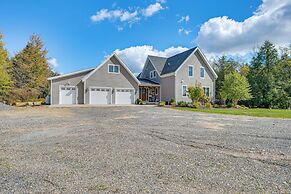 Spacious & Secluded Forksville Home: Fire Pit
