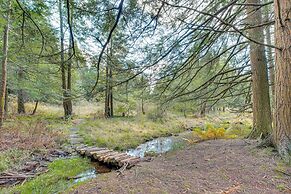 Spacious & Secluded Forksville Home: Fire Pit