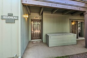 Patio & Fireplace: Country Club Pinetop Condo!