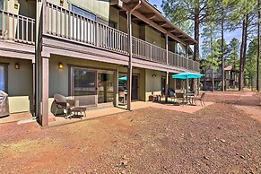 Patio & Fireplace: Country Club Pinetop Condo!
