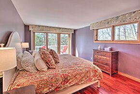 Wooded Waterfront Grantham Home < 10 Mi to Ski!