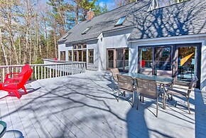 Wooded Waterfront Grantham Home < 10 Mi to Ski!