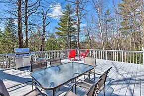 Wooded Waterfront Grantham Home < 10 Mi to Ski!