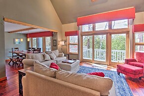 Wooded Waterfront Grantham Home < 10 Mi to Ski!