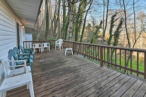 Secluded Bryson City Home w/ Deck, Steps to Creek!