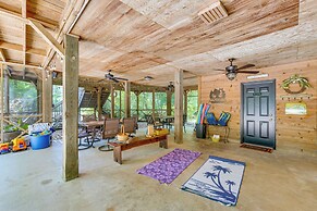 Riverfront Cabin w/ Outdoor Oasis in Seminary!