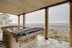 Pet-free Oceanfront Home w/ Hot Tub & Beach Access