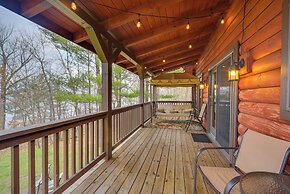Modern Log Cabin w/ Rec Room, Steps to Lake!