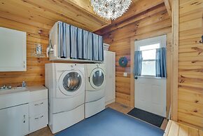 Modern Log Cabin w/ Rec Room, Steps to Lake!