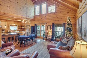 Modern Log Cabin w/ Rec Room, Steps to Lake!