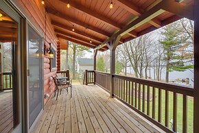 Modern Log Cabin w/ Rec Room, Steps to Lake!