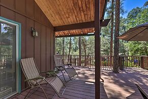 Deck w/ Wooded Views: Rustic-chic Prescott Cabin!