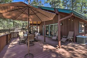 Deck w/ Wooded Views: Rustic-chic Prescott Cabin!