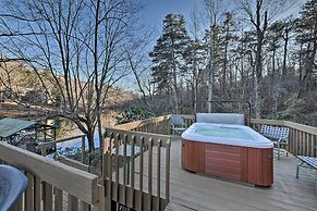 Spacious Waterfront Retreat w/ Dock & Hot Tub