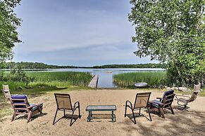 Rustic Cozy Cabin on Island Lake w/ Fire Pit, Dock
