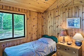 Rustic Cozy Cabin on Island Lake w/ Fire Pit, Dock