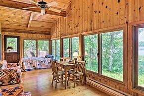 Rustic Cozy Cabin on Island Lake w/ Fire Pit, Dock