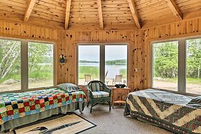 Rustic Cozy Cabin on Island Lake w/ Fire Pit, Dock