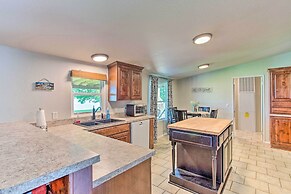 Lakefront Retreat w/ Dock, Bar Hut & Fireplace!