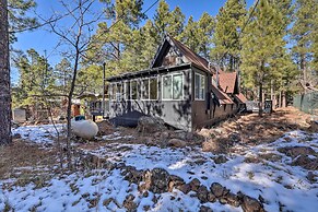 Deck & Forest Views: Munds Park A-frame Cabin