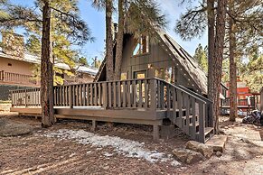 Deck & Forest Views: Munds Park A-frame Cabin