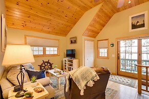 Waterfront Prospect Harbor Cottage: Yard, Fire Pit