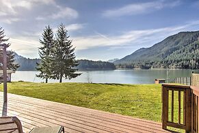 Lakefront Cabin w/ Stunning Mountain Views & Dock!