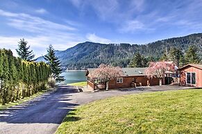 Lakefront Cabin w/ Stunning Mountain Views & Dock!