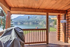 Lakefront Cabin w/ Stunning Mountain Views & Dock!