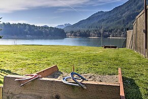 Lakefront Cabin w/ Stunning Mountain Views & Dock!
