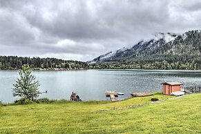 Lakefront Cabin w/ Stunning Mountain Views & Dock!