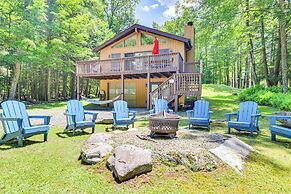 Lake Ariel Cabin w/ Fire Pit & Resort Amenities!