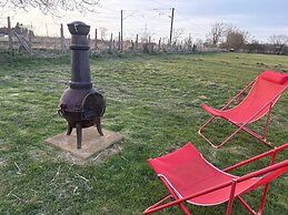 1br-sleeps2-field View-parking-cabin Experience