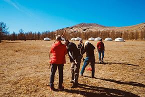Bayan Mongolian Resort - Genghis Khan Statue