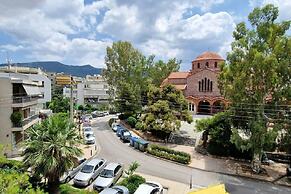 Rooftop 1 Bdr Apt - Metro Cholargos - 5 Min Walk