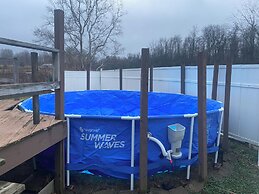 Large Country Home Pool and hot tub